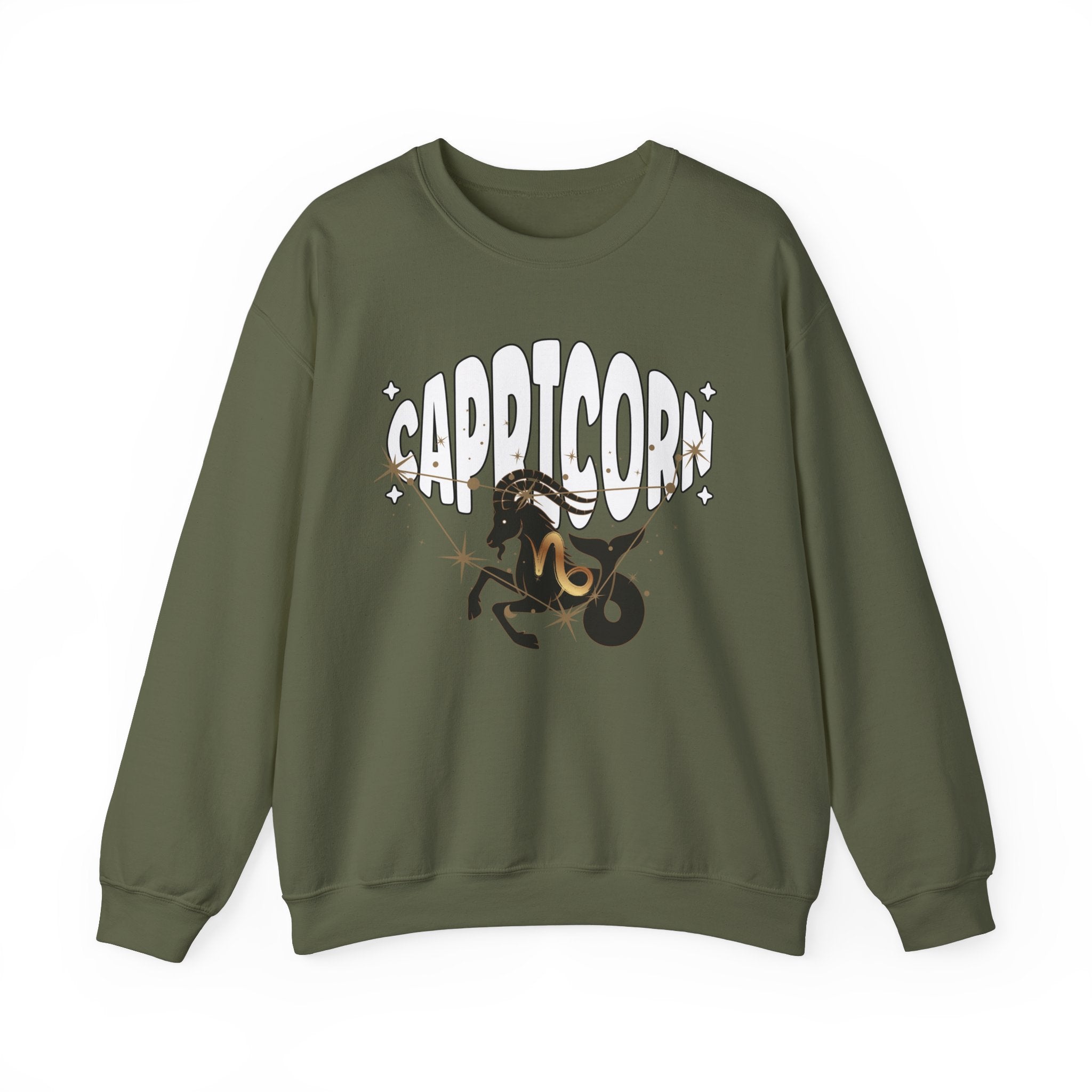 Capricorn Zodiac Casual Unisex Crewneck Sweatshirt